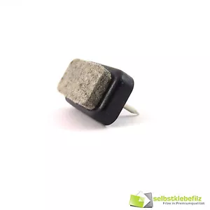 Professional nail glides 2 pins furniture glides 30x18mm wool felt glides felt Black - Picture 1 of 7