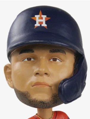 Camiseta Yuli Gurriel Houston Astros 2022 Serie Mundial Naranja BigHead Bobblehead Foto 1 de 4