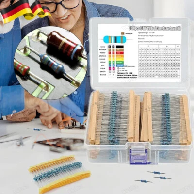 Widerstände 1/4W Metallschicht Metallfilm Widerstand Sortiment 1-10M Ohm Set DE - Bild 1 von 4