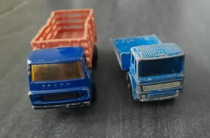 Matchbox 1976 Cattle No. 71 + Site Hut Truck Lesney No. 60 Vintage Druckguss - Bild 1 von 5