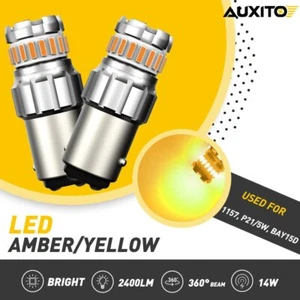 1157 2057 LED Tail Brake Stop Backup Reverse Turn Signal Light Bulbs Amber EAG - Imagen 1 de 16