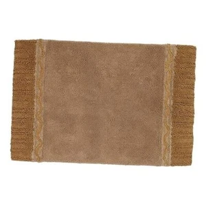 - Bath Mat, Cotton Bath Rug, Skid Resistant Bathroom Bath Rug (20" x 30") Gold - Picture 1 of 3