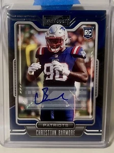 Christian Barmore 2021 Panini Playbook - Rookie Blue Signatures #158 (AU, RC) - Bild 1 von 2