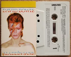 DAVID BOWIE - ALADDIN SANE (RCA NK13890) 1983 SPAIN CASSETTE TAPE REISSUE - Picture 1 of 4
