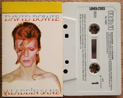 DAVID BOWIE - ALADDIN SANE (RCA NK13890) 1983 SPAIN CASSETTE TAPE REISSUE - Image 1 of 4