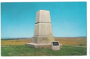 CUSTER MEMORIAL Battlefield National Monument Little Bighorn MT Postcard Koppel - Picture 1 of 2
