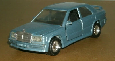 1/36 Scale Mercedes 190E 2.3 W201 Diecast Car (Super Kings) Matchbox K-115 Blue - Image 1 of 4