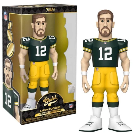 Aaron Rodgers Green Bay Packers NFL 100 Gold Figure NFL Cover