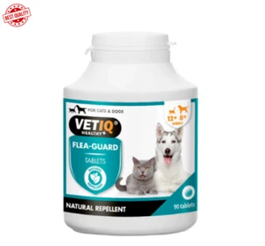 VetIQ Flea Guard 90 Tablets Flea Treatment for Dogs & Cats Keeps Fleas Ticks