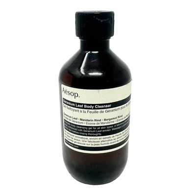 Aesop Geranium Leaf Body Cleanser 6.8 fl oz Aromatic Gel For All Skin Types - Image 1 of 4