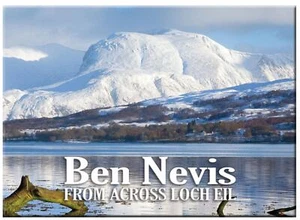 Imán metálico metálico para nevera Ben Nevis Winter Loch Eil - Imagen 1 de 2