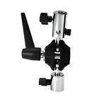 Double Ball Joint Adapter Studio Bracket With 5/8" Receiver & 1 1/8" Male Stud