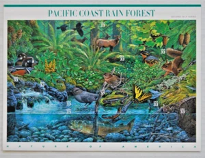 US 3378 MNH 33¢ PACIFIC COAST RAIN FOREST Second in a Series Pane of 10  - Picture 1 of 1