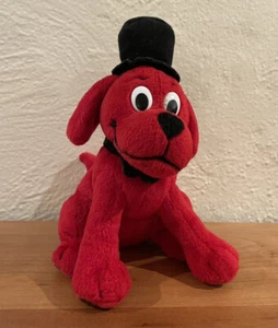 Clifford The Big Red Dog Plush Scholastic With Top Hat mini plush 6” - Picture 1 of 8