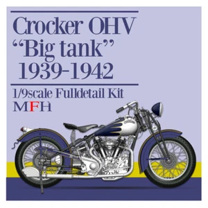 Model Factory Hiro 1/9 Crocker OHV "Big tank" 1939-1942 Motorcycle - Picture 1 of 1