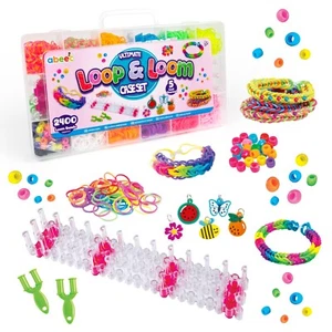 Loom Kit Kids | 2400 Loom Bands | Loom Band Starter Kit | Bracelet Making Craft - Picture 1 of 6