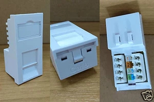5 Pack Cat6 RJ45 Data Module Euro Kauden Network LAN Ethernet Port IDC Gigabit - Afbeelding 1 van 4