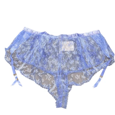Savage X Fenty Purple Lace Sleep Shorts With Garter Women’s 3X - Image 1 of 4