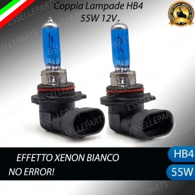 COPPIA LAMPADE EFFETTO XENON HB4 9006 VW GOLF PLUS DAL 2009 FENDINEBBIA - Immagine 1 di 4