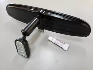 Classic Universal Black Steel Day Night Interior Rear View Mirror Chevy Ford - Picture 1 of 6