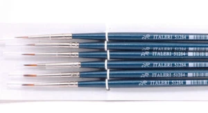 Modellino colori modellismo Italeri PENNELLO SINTETICO TONDO 00 Pz.6 diecast - Imagen 1 de 1
