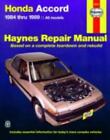 1984-1989 Haynes Honda Accord Repair Manual