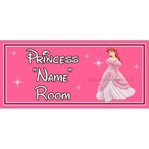 Letrero de puerta de dormitorio - Princesa Disney Ariel de la Sirenita - Personalizado - Imagen 1 de 2