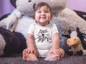 Little Sister Designed Onesie®, Perfect Gift for Girls & Boys, Baby Shower Gift - Picture 1 of 8