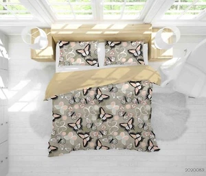 3D Butterflies Pattern Colorful Quilt Cover Set Duvet Cover Bedding Pillowcases - Picture 1 of 6