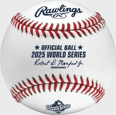 2025 World Series MLB Rawlings Official Baseball in Box - Image 1 of 3