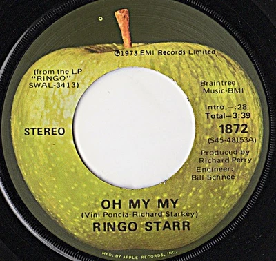 Ringo Starr ~ Oh My My / Step Lightly 1973 Apple NEVER PLAYED! NM - Image 1 of 4