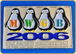 Geocoin 2006 Midwest Geobash Event Davisburg, MI Polished Nickel Unactivated - Picture 1 of 2