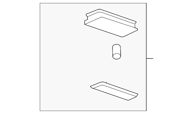 Genuine GM Light Titanium Courtesy Lamp 22780296 - Image 1 of 2