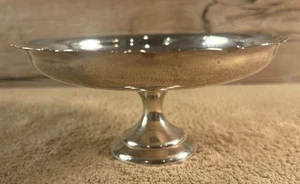 Cimelio Coloniale Argento Piatto Piedistallo Rotondo Caramelle Piatto Ciotola 6" - Foto 1 di 7