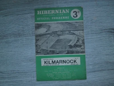 Hibernian v Kilmarnock    7th January 1961   Scottish 1st Division - Image 1 of 3