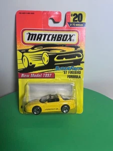 Pontiac Firebird Formula V8 1996 Matchbox SuperFast #20 97 nuevo - Imagen 1 de 4