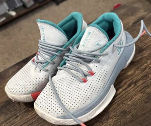Under Armour Steph Curry 3ZERO Basketball Sz 4.5 Youth 3022117-101 Gray Teal - Picture 1 of 7