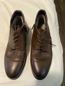 Guido Grozzi Winter Boots Men’s Booties Sz 42 Brown Lace Up Us 9 - Picture 1 of 15