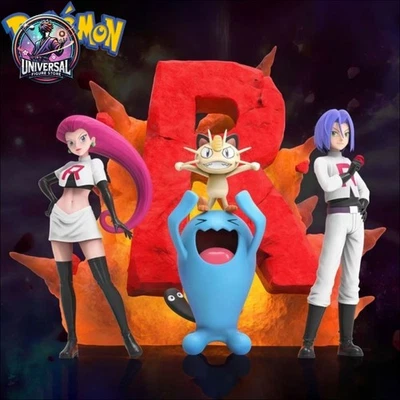 Pokemon - Team Rocket Action Figure 3-11cm PVC ANIME STATUE NUOVO - Immagine 1 di 4