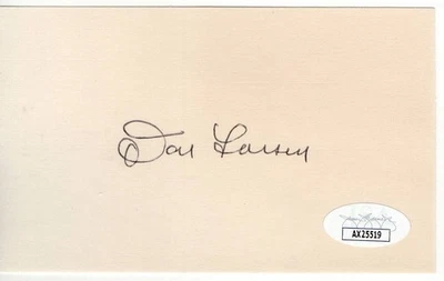 Don Larsen Signed Autographed Index Card Yankees HOFer JSA AX25519 - Image 1 of 2