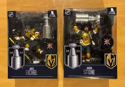 McFarlane Toys Serie NHL Stanley Cup Champions Jack Eichel Vegas Golden Knights Foto 1 de 4