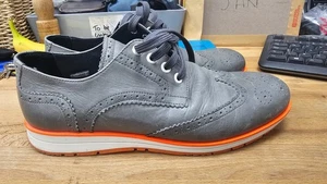 BERTIE Leather Boombox Brogues Men’s Shoes Grey Size UK 7M/40 - Picture 1 of 7