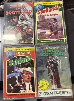 Lot of 4 Cassettes The Pipes Of Scotland Kilts Drums Head Wear And Special Socks — 第 1/4 张图片