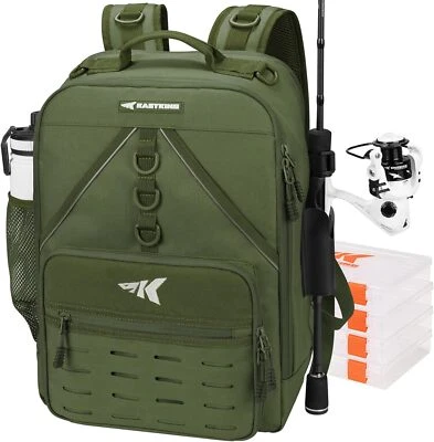 Bolsa de aparejos de pesca KastKing Karryall con cajas mochila diaria resistente al agua Foto 1 de 4