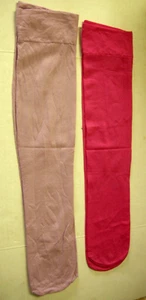 Nylon Knee Highs, 2 Pairs, Solid Lavender & Bright Pink, Sock Size 9-11, New - Picture 1 of 1