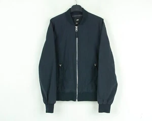 H&M Bomber HOMBRE GB 38 US Chaqueta Cortavientos Streetwear Zip Eu 48 Azul Top - Imagen 1 de 6