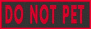 Parche NO PET con emblema de sujetador de marca VELCRO® rojo - Imagen 1 de 1
