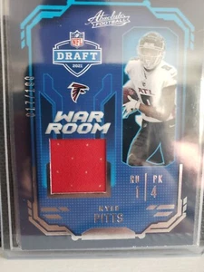 2021 Panini Absolute Draft War Room Kyle Pitts Patch WRM-KPT 017/199 - Picture 1 of 2