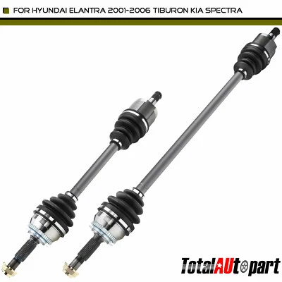 2x Conjunto de eje CV para Hyundai Elantra Kia Spectra automático delantero izquierdo y derecho Foto 1 de 4