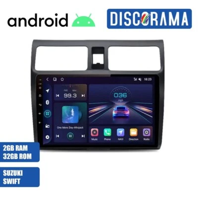 AUTORADIO ANDROID SUZUKI SWIFT 2003-2010 STEREO AUTO TOUCH 9" WIFI NAVIGATORE - Immagine 1 di 4
